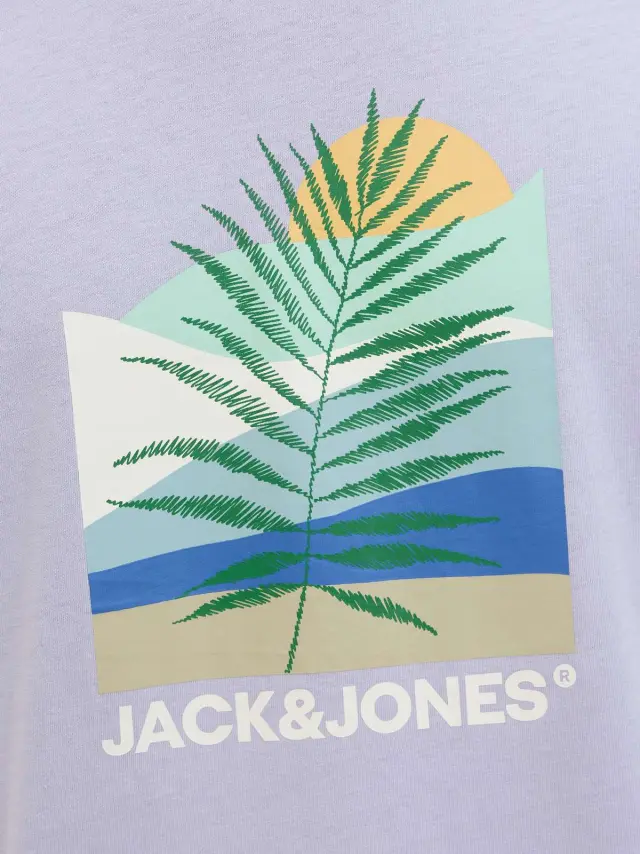 JJBARBADOS TEE SS CREW NECK Languid Lavender 2