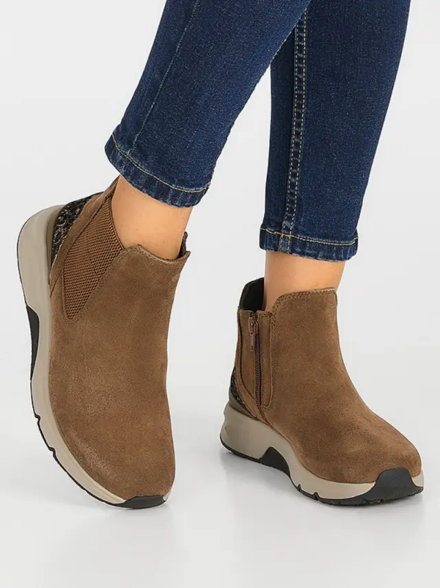 Gabor Μποτάκια Γυναικείο δέρμα Nubuck Καφέ GAB/96881 41-WHISKY 2