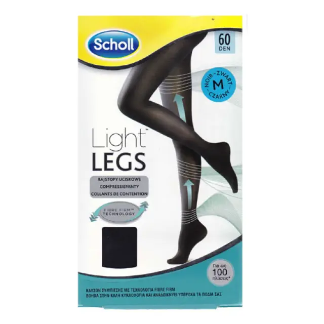 Scholl Light Legs 60 Den Size Medium Black 2