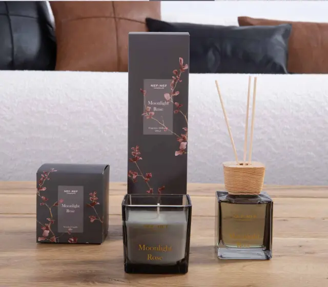 ΑΡΩΜΑΤΙΚΟ ΚΕΡΙ MOONLIGHT ROSE 200gr NEF-NEF HOMEWARE 2