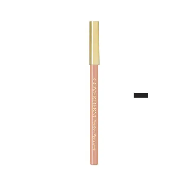 COVERDERM - Perfect Eye Liner Μαλακό / υψηλής ακρίβειας / μακράς διάρκειας μολύβι 1.5 gr - 1 RICH BLACK