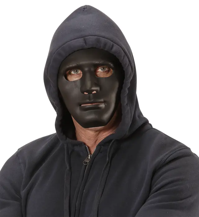 Αποκριάτικο Αξεσουάρ Μάσκα Anonymous Black (Widmann) (W-00852) 3