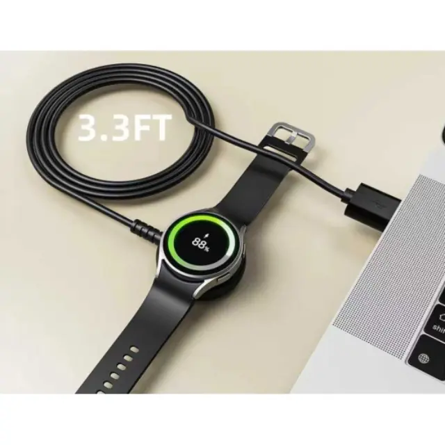 Tech-protect Mc03 Ultraboost Magnetic Charging Usb Cable 100cm Samsung Galaxy Watch Black 2