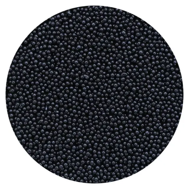 Χάντρες γυάλινες μικρές (Glass microbeads) Pentart 0,8-1mm 40gr, Μαύρο 2