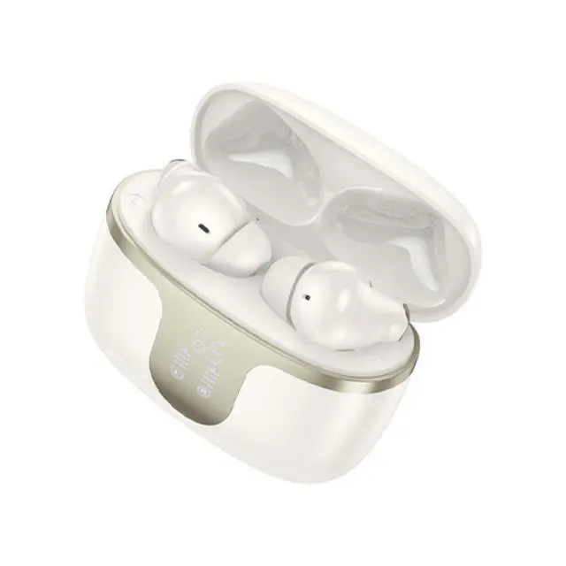 EQ10 In-ear Bluetooth Handsfree Ακουστικά με Θήκη Φόρτισης Λευκά 2
