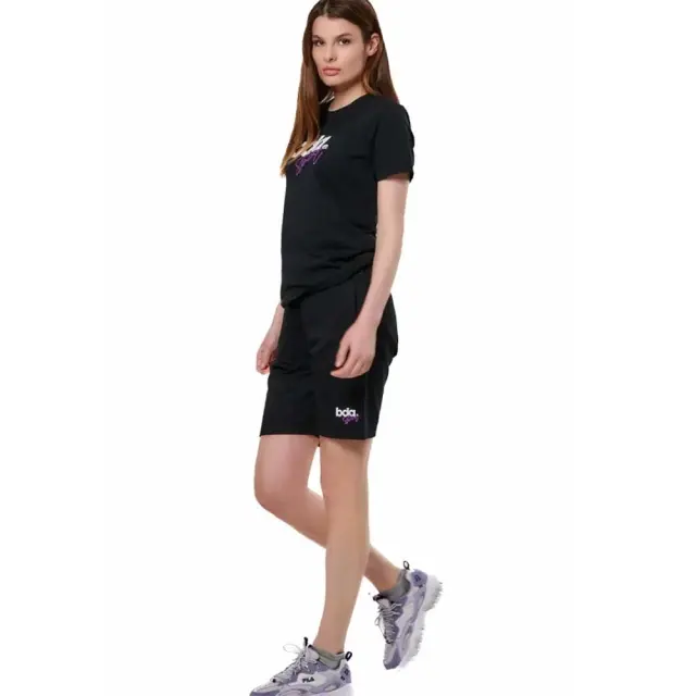 Body Action Women's Essentials French Terry Shorts Μαύρο 031519-01 (Body Action) 3