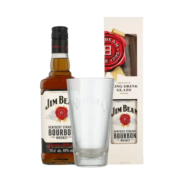 JIM BEAM 700ml + GLASS
