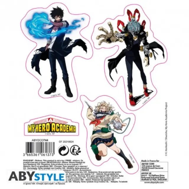 Stickers MY HERO ACADEMIA - 16x11cm/ 2 sheets - Heroes Villains ABYDCO744 2
