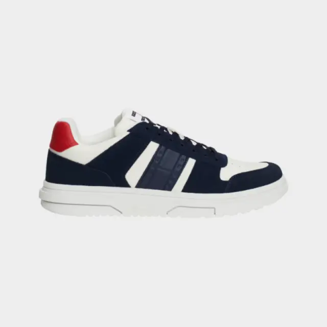 Tommy Hilfiger - Ανδρικά Sneakers The Brooklyn Mixed Texture Suede Trainers EM0EM01457-C1G Μπλε - 46