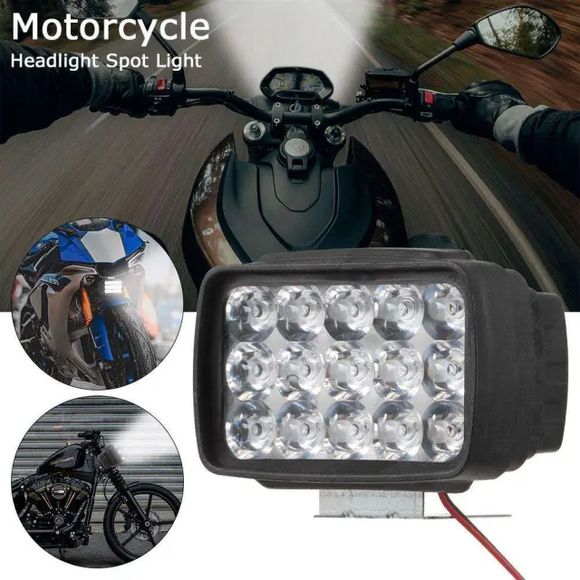 Προβολέας μηχανής 15 led 45W 12V 6000K