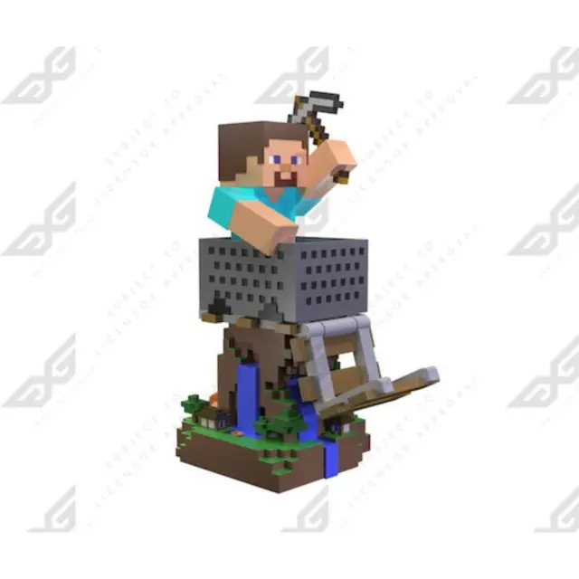 Cable Guys Minecraft Steve R.E.S.T Βαση Χειριστηριου + Κινητου PS5 – Gaming Stand Holder