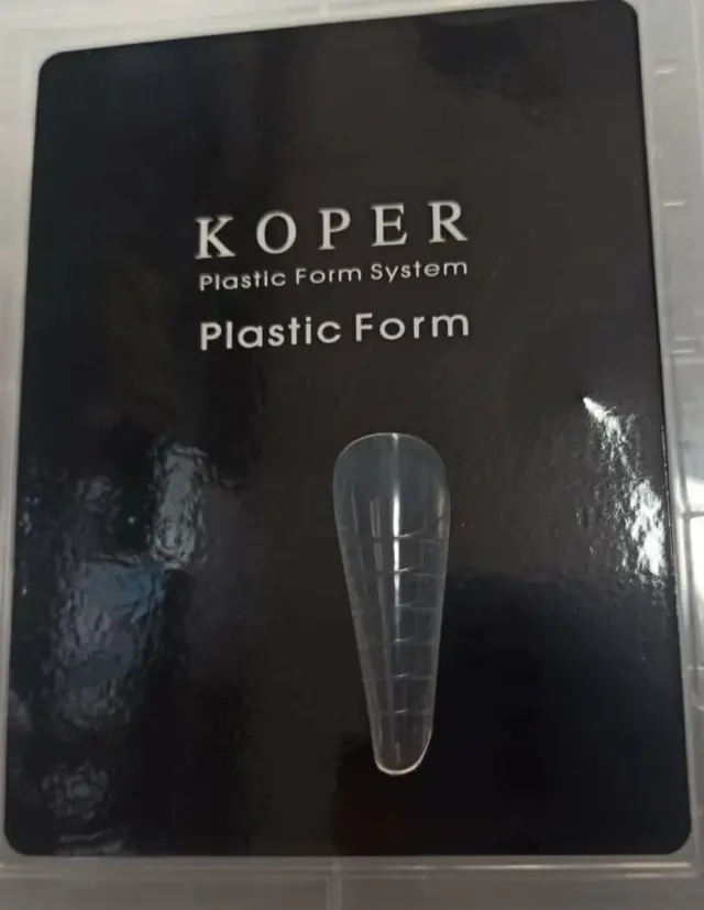 Φόρμες χτισίματος νυχιών - Plastic dual form nails Koper acrylic 12*10 120τμχ