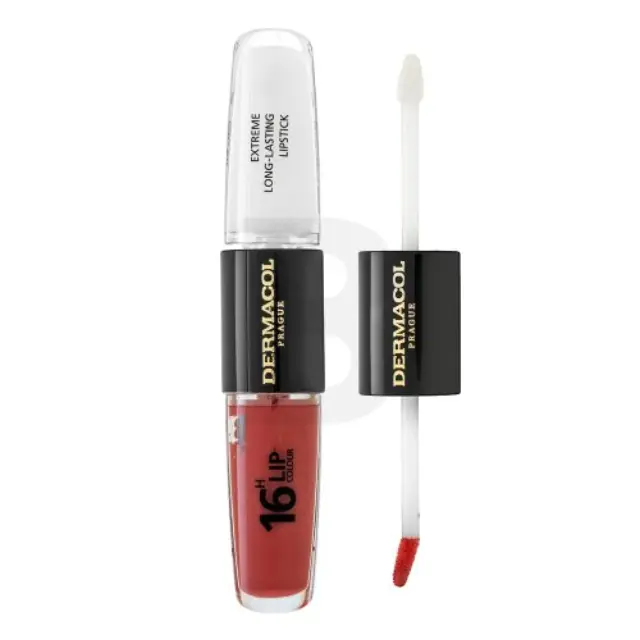 Dermacol 16H Lip Colour Extreme Long-Lasting Lipstick Biphasic Lasting Color And Lip Gloss No. 35 8 ml