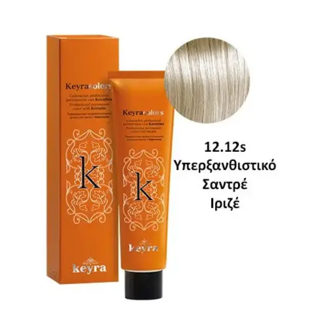 Keyra Επαγγελματική Βαφή Μαλλιών 100ml Νο12.12s-Υπέρ-Ξανθιστικό Σαντρέ Ιριζέ