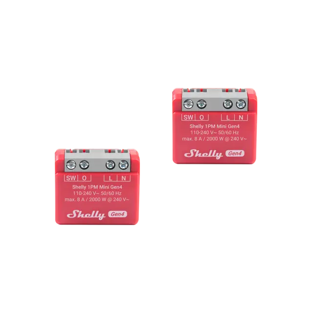 3800238070816 | Shelly 1PM Mini Gen4 2-pack - EAN 3800238070816