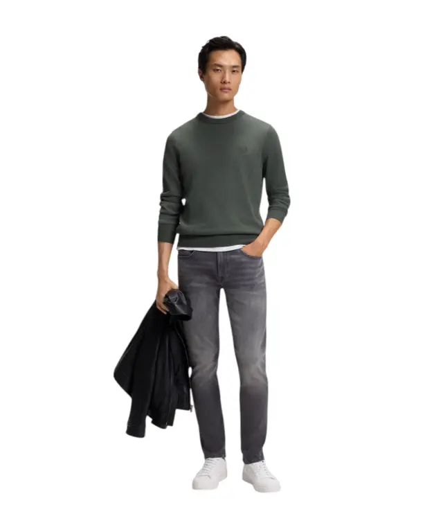 Hugo Boss - Ανδρικό Πλεκτό Πουλόβερ Kanovano_S 50527583-377 Πράσινο 2