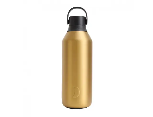 Μπουκάλι Θερμός Series 3 Metals Chilly's με χωρητικότητα 500ml και διατήρηση θερμοκρασίας 14h ζεστό / 36h κρύο - Fools Gold22874