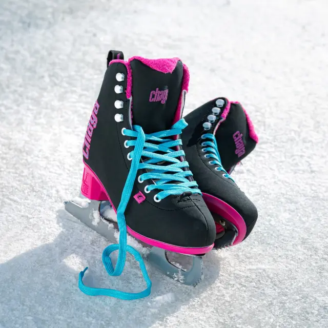 Chaya Ice Skates Classic Black/Pink - Μαύρα/Ροζ παγοπέδιλα για ενήλικες - 41 3