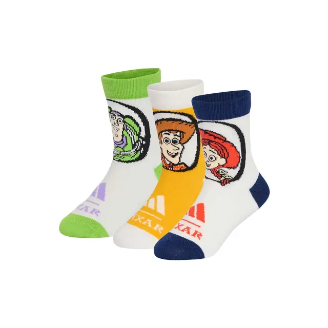 adidas Sportswear Infant's Disney Toy Story 3 Pair Crew Socks Λευκό KR2350 (adidas Sportswear)