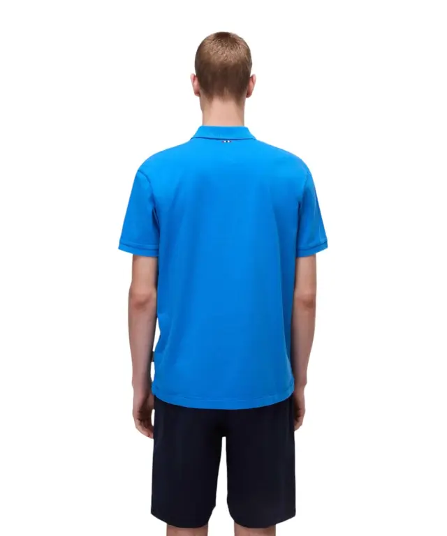Napapijri - Ανδρική Μπλούζα Κοντομάνικη Polo Elbas Regular Fit NP0A4GB4-B2W Γαλάζιο - M 3