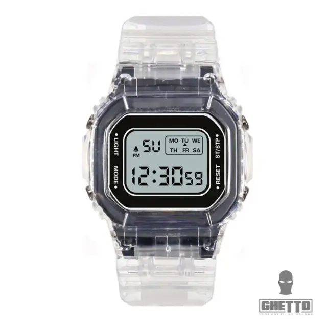Ghetto Digital Sport Watch Unisex Fashion 2021 Black