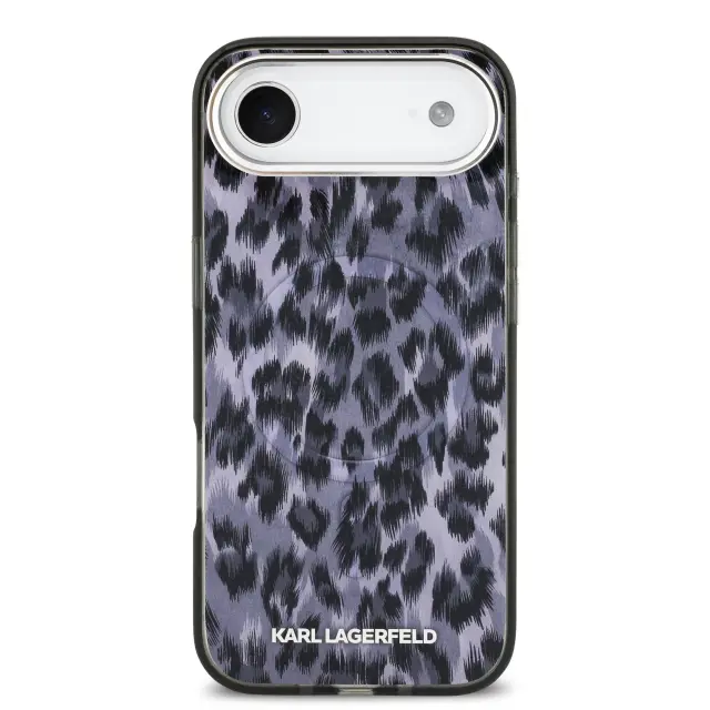 Karl Lagerfeld IML Leopard MagSafe Case for iPhone Air Grey 3