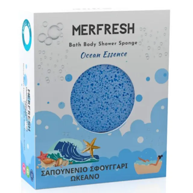 MERFRESH Σαπουνένιο Σφουγγάρι Ωκεανού 125gr