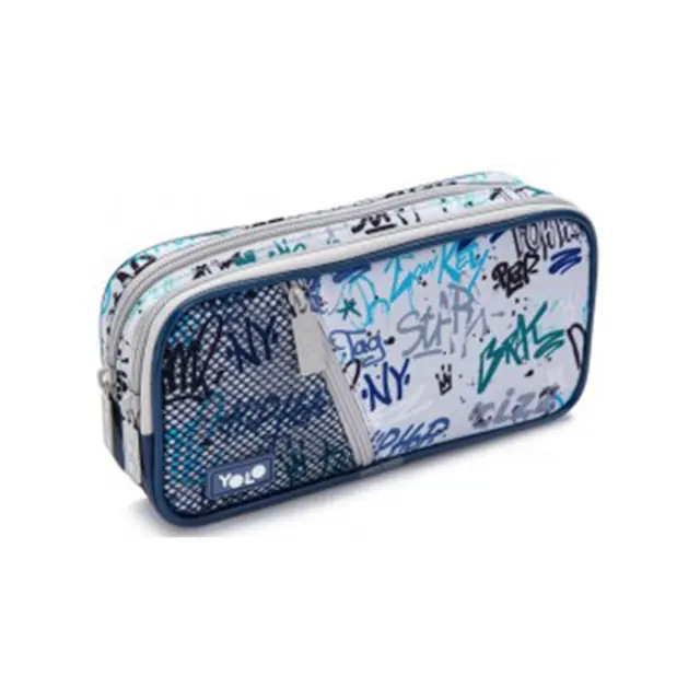Yolo Κασετίνα Box 3 θήκες Graffiti Grey (90114)