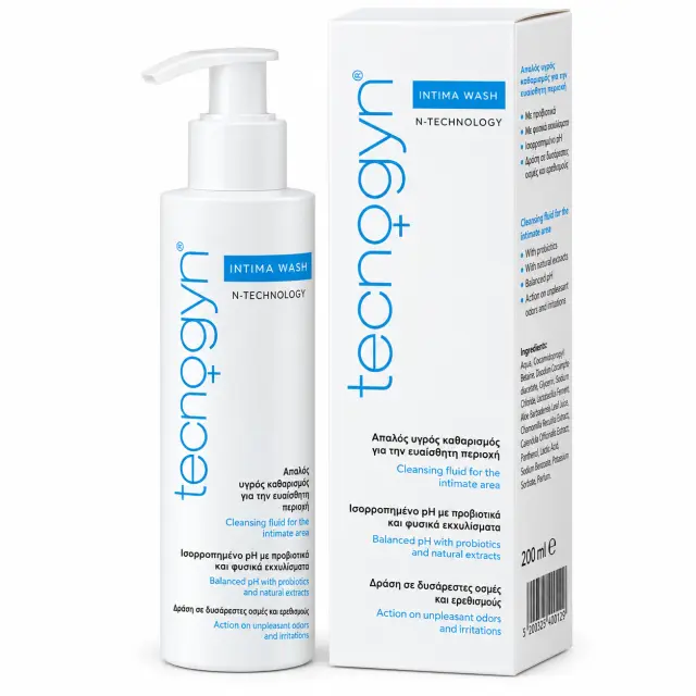 TECNOSKIN Tecnogyn Intima Wash Gel Καθαρισμού 200ml
