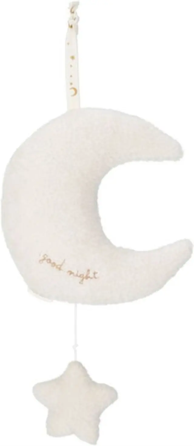 Little Dutch Υφασμάτινο μουσικό φεγγαράκι Newborn Naturals GRS / LD8449 (Little Dutch)