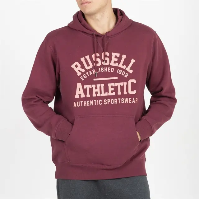 Russell Athletic Pullover Hoodie (A2019-2-482) - Βυσσινί 3