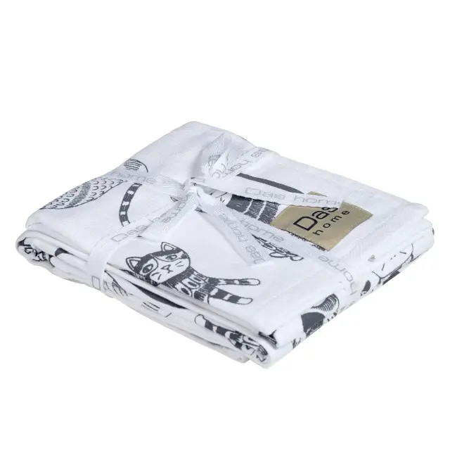 Ποτηρόπανο 40x60 White - Grey 0735 Das Home 2