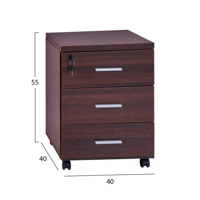 ΣΥΡΤΑΡΙΕΡΑ ΓΡΑΦΕΙΟΥ ΕΠΑΓΓΕΛΜΑΤΙΚΗ WENGE FB92048.12 40X40X55Υ εκ. 2