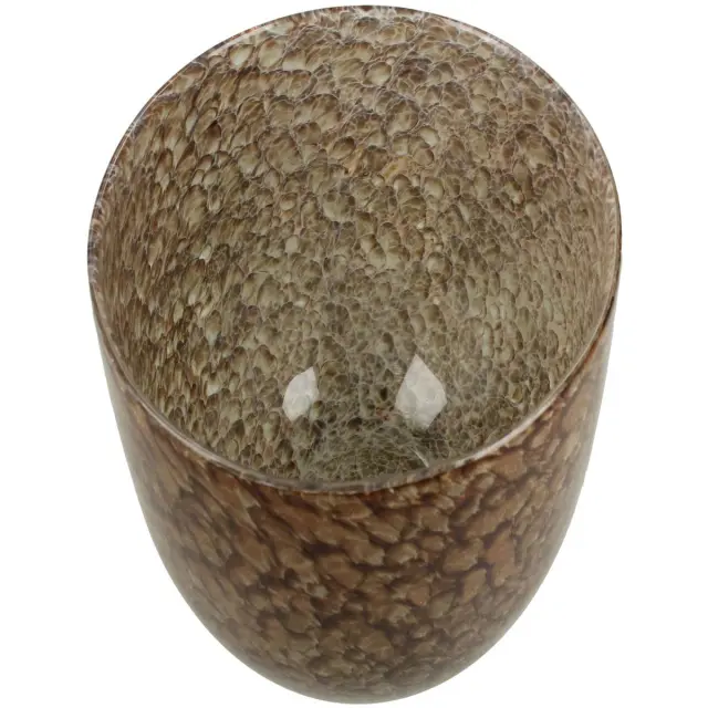 Βάζο Καφέ Γυαλί 18x18x17.5cm 2