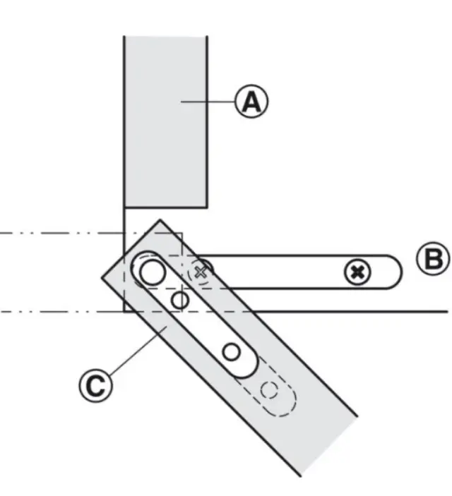 ΜΕΝΤΕΣΕΣ PIVOT (ΣΕΤ-2ΤΜΧ) 180ο 65ΜΜ HAFELE 361.03.511 ΑΣΗΜΙ 20KG 3