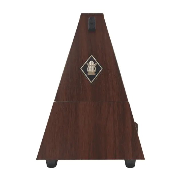DNA MET1 mechanical metronome windable pyramid bell natural wood color 40-208 BPM 3