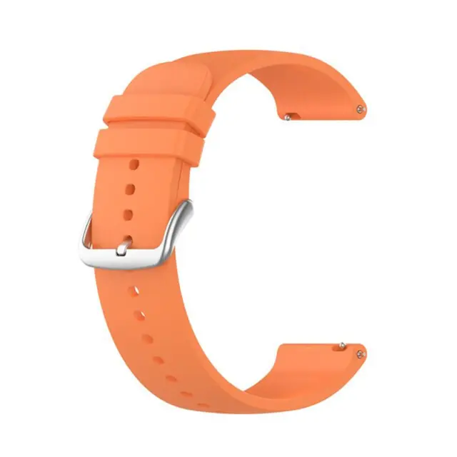 Techsuit® Watchband Ανταλλακτικό Λουράκι Σιλικόνης για Samsung Galaxy Watch 4 (Fits all 20mm)- Orange