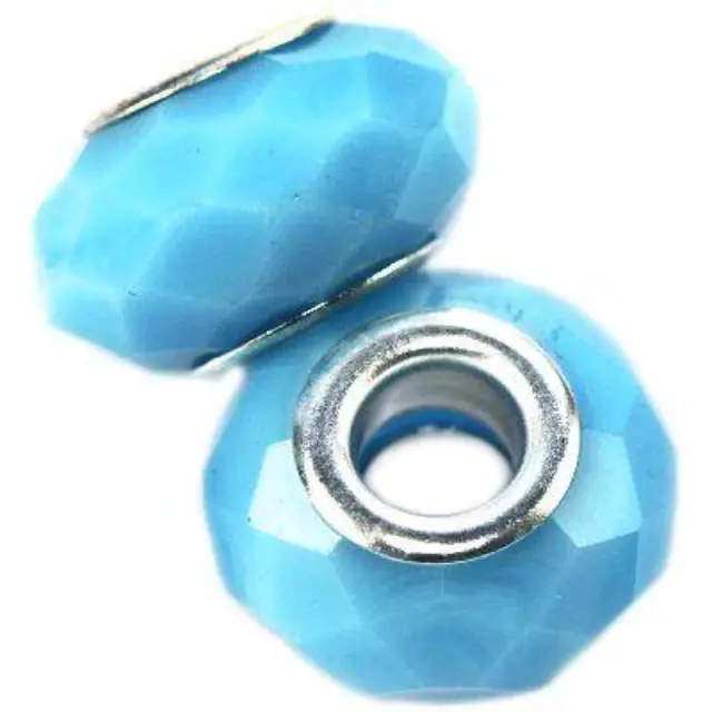 Χάντρα Modular Crystal Turquoise 10x14mm - 5τεμ
