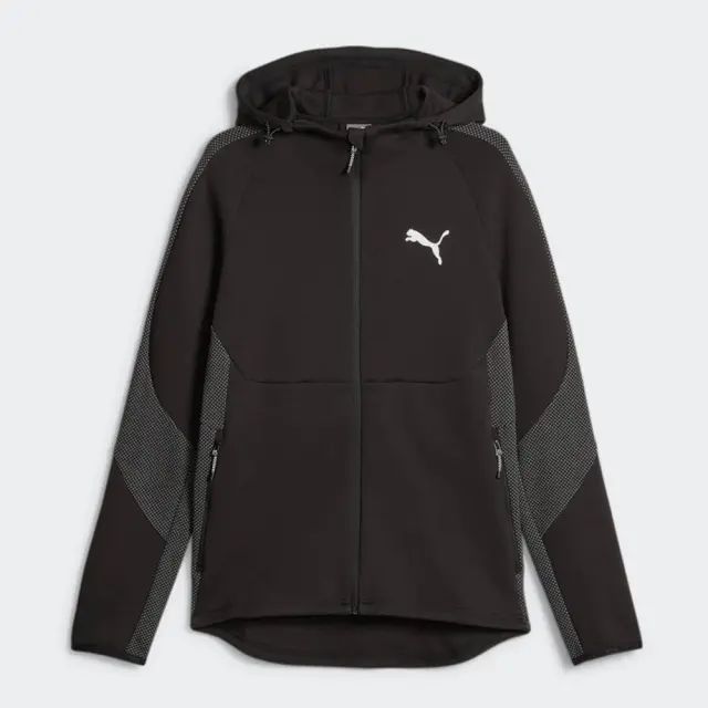 Puma Evostripe Full-Zip Hoodie (675930-01) - Μαύρο - S 2