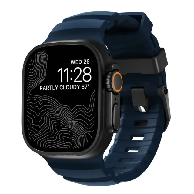 NOMAD Rocky Point Band for Apple Watch 46mm/49mm Navy Blue / Black (NM014827858)