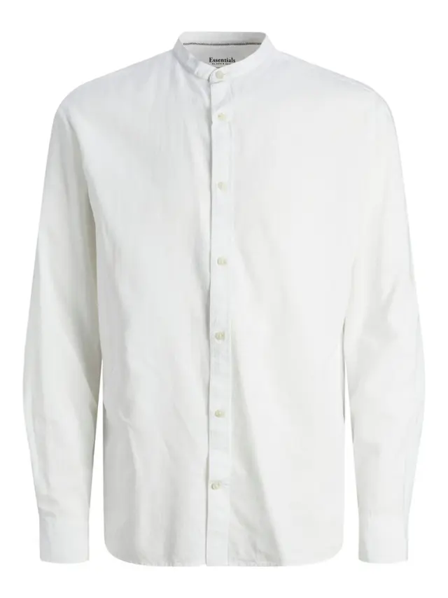 JJESUMMER BAND LINEN BLEND SHIRT LS SN white
