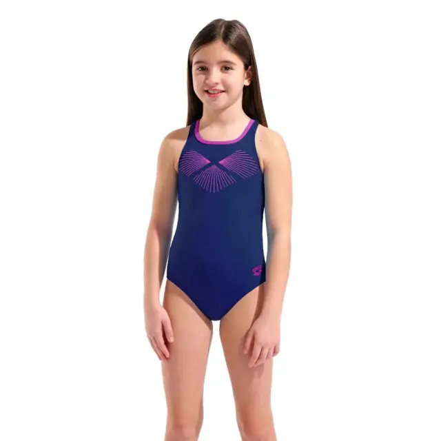 Arena Girl's Bay Swim Pro Back Swimsuit Μπλε Σκούρο 011885-790 (Arena)