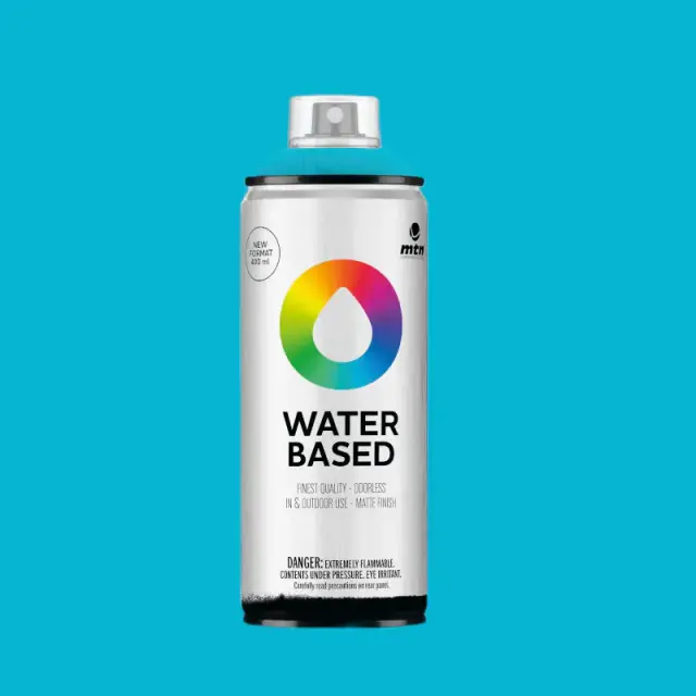 MTN Waterbased Spray Paint 400ml WB4 RV-342 Fiji Blue