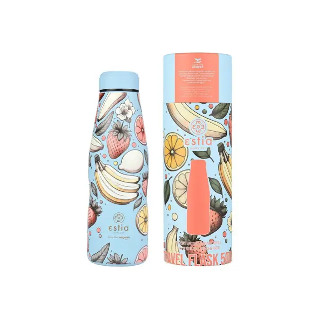 Estia Θερμός Travel Flask Save the Aegean - Subdued Harvest 500ml / 22204 (Estia)