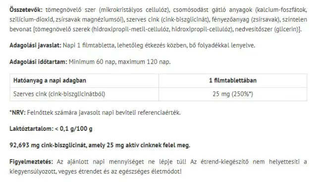 Natur Tanya Zinc Bisglycinate 2