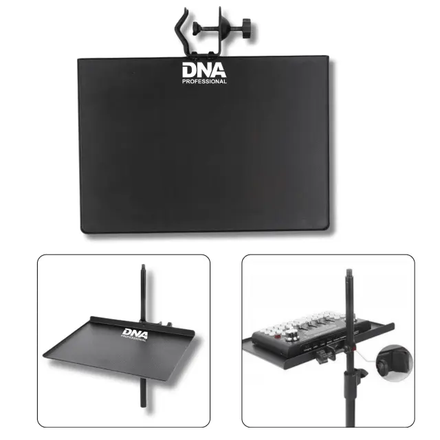 DNA SCT1 stand shelf tray black for mixer audio interface accessories adjustable mount 18x24 cm up to 1 kg