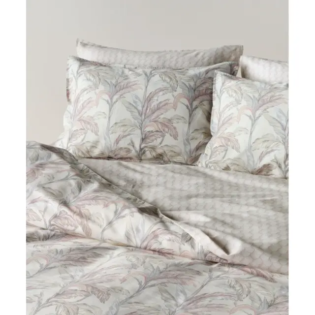 Σετ Σεντόνια Υπέρδιπλα 4 Τεμαχίων Kentia Kernel 20 Cream-Pink-Grey 240x270 2