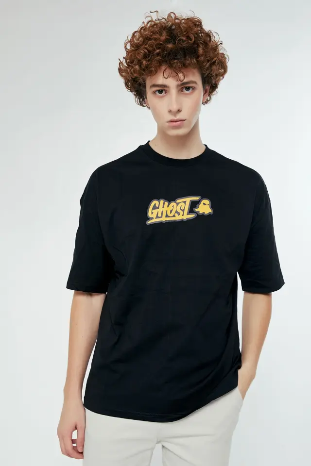 T-Shirt Ghost Μαύρο 2