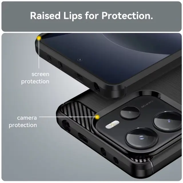 Techsuit - Carbon Silicone - OnePlus Nord 6 - Black 3
