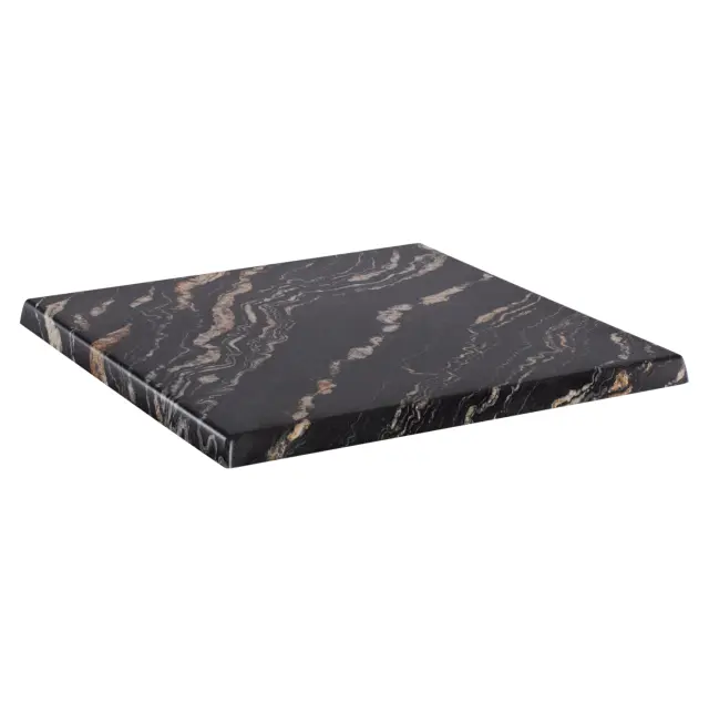 ΕΠΙΦΑΝΕΙΑ ΤΡΑΠΕΖΙΟΥ ΤΕΤΡΑΓΩΝΗ 5787 WERZALIT 80X80 εκ. BLACK GOLD MARBLE FB95231.15 3